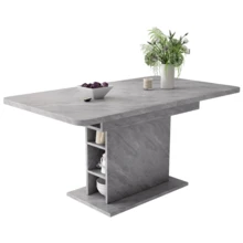 Extendable Dining Table / Modern, Minimalist Style Dining Table / With Storage Space / Dining Table/Café And Side Table / Multifunctional / Large Storage Space / Suitable For Dining Room And Living Room - 灰色 - 查看 9