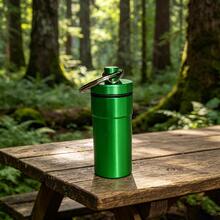 3pcs New Keychain Outdoor Portable Aluminum Sealed Storage Can, Mini Waterproof Storage Can, Tobacco Storage Mini Sealed Can, Portable Keychain Storage Can! - Red 1 + Silver 1 + Green 1 - View 5