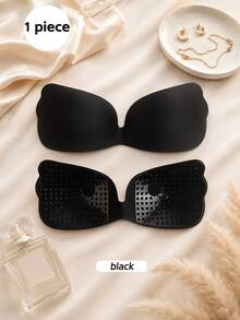 One Piece Wing Adhesive Invisible Strapless Bra, Wedding Bra, Anti-Slip Support Bra Accessory - Multicolor - View 16