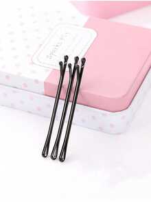50pcs Hair Bun Tools, Black Hair Clips, Flat Clips - Black - View 4