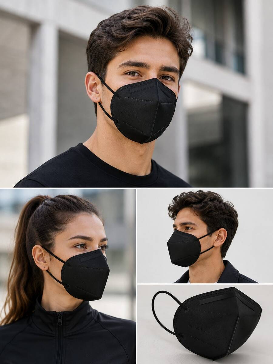 Safety Masks - Black - View 1