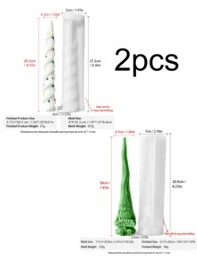 Tall Gnome Christmas Tree 2-Piece Silicone Mold For Candle, Resin, Plaster DIY Christmas Decoration Holiday Gift Handmade Mold - Christmas Silicone Mold - View 12