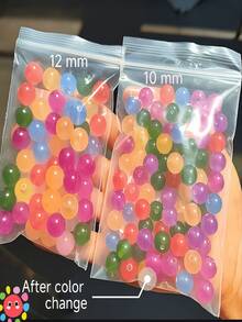 50顆 8-10mm UV溫度感應變色珠，太陽珠，手鍊珠，DIY手工 - 光敏變色 - 查看 8