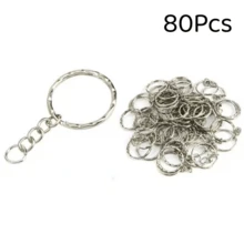 20/40/50/80/100Pcs Polished Silver Key Chain Short Link Rings, Key Chain Accessories, Bag Decor, Fashion Accessories, Polished Treatment, Smooth Surface, High Quality Metal, Small Key Chain, Craft Enthusiasts, Organizing Tools - Multicolor - View 13