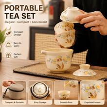 1件組戶外旅行茶具套裝，便攜露營茶具，快速沖泡功夫茶具，輕量奢華可愛 - 彩色 - 查看 6