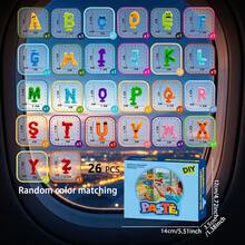 Cute Number/Letter Design, Color Recognition, Letter Recognition, Number Recognition, Window Travel Stress Relief Toy, Perfect Gift For Boys And Girls, Early Education Puzzle Toy For Kids - 15pcs/26pcs/41pcs/60pcs/Set - Multicolor - View 7