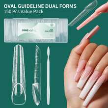 Gorgellux 盒裝法式階梯設計免紙托免拋光 DIY 空間法式美甲，附輔助線，可設計不同甲型，初學者也能打造完美甲型 - 彩色 - 查看 1