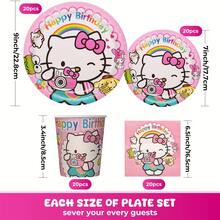 80pcs/Set Anime Theme Party Tableware Set, Suitable For 10 People, Birthday Party Tableware Set, Including Plates, Cups And Napkins. Holiday Decoration, Suitable For Camping, Picnic, Backyard BBQ, Holiday Party Venue Decoration, Also An Ideal Gift For Fans. - Multicolor - View 6