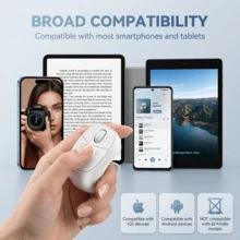 Smart Ring Remote, Bluetooth Page Turner For Reading Apps, Video Scroller, Music Controller, Camera Shutter, Like Button And Volume Control, Built-In 30mAh Battery - View 3