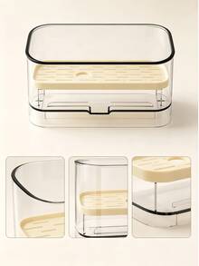 Transparent Self Draining Sink Organizer Rack With Removable Tray Sponge Holder Suitable For Kitchen Countertop Used For Storing Sponges Brushes Scrubbers Kitchen Sink Drain Basket And Stopper Kitchen Home Decor Bathroom Accessories - Multicolor - View 5