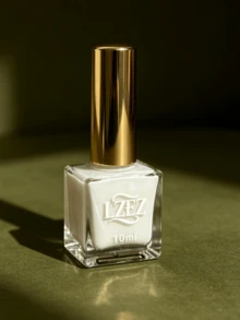1瓶水性指甲油 LZEZ 新金色蓋 10ml 免烘烤可撕除持久快乾指甲油 溫柔色調 水性可撕快乾日常百搭 - 白色 - 查看 4