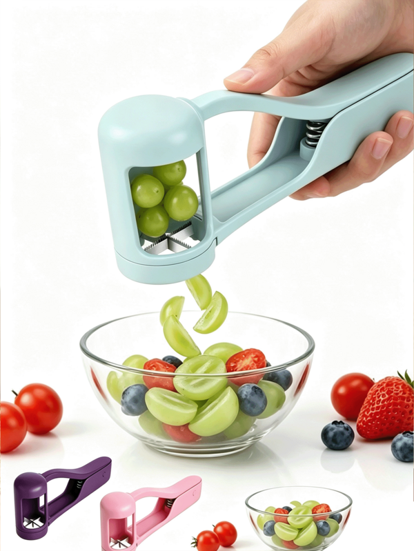 Plastic Grape And Cherry Tomato Slicer - Fruit Divider And Separator - Convenient And Practical Household Tool
