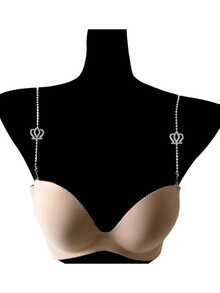 Elegant Minimalist Butterfly Body Chain, Stylish And Sexy Invisible Off-The-Shoulder Strap Jewelry, Adjustable Rhinestone Shoulder Chain Accessories - Multicolor - View 6