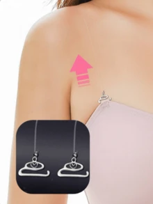 2Pcs/6pcs Set Women's Transparent Shoulder Straps Invisible Non-Slip Bra Straps Lingerie Accessories - Clear - View 1