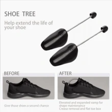 10Pcs Adjustable Plastic Shoe Stretcher, Spring Shoe Trees, Shoe Shapers For Sneakers, Leather Shoes, Anti-Wrinkle Accessories For Shoe Care - Black - View 2