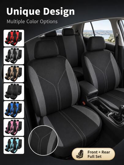 Funda Universal para Asiento de Coche; Accesorio de Asiento Interior Cómodo y Suave; Estilo Creativo y Minimalista; Protector de Asiento Resistente a las Manchas; Accesorio Automotriz.