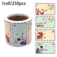 20/250/500pcs Christmas Gift Labels - Adhesive Holiday Decoration Tags Christmas Gift Decoration. - Multicolor - View 10
