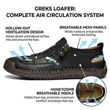 Men's Working Business Casual Sandals Man Summer Breathable Synthetic Walking Office Oxfords Male Cocktail Party Fashion Dress Formal Shoes - 黑色 - 查看 3