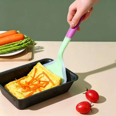 Translucent Silicone Egg Roll Spatula, Heat-Resistant Kitchen Cooking Tool, Non-Stick Pizza And Pancake Turner, Suitable For Baking Scraper, Kitchen Home Frying Spatula
