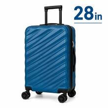 Optional 18/20/24/28 Inch ABS Spinner Wheels; 18 Inch Spinner Wheels Suitable For Carry-On Luggage; Detachable Handle Suitcase Also Available. - Navy Blue - View 9