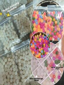 50顆 8-10mm UV溫度感應變色珠，太陽珠，手鍊珠，DIY手工 - 光敏變色 - 查看 9