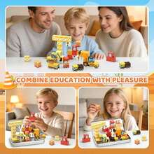Juego de Bloques de Construcción Magnéticos Sensoriales STEM, Juguete de Viaje Portátil, Desarrollo de Inteligencia Sensorial Creativa, Regalo Educativo para Niños 3+ - Multicolor - Ver 3