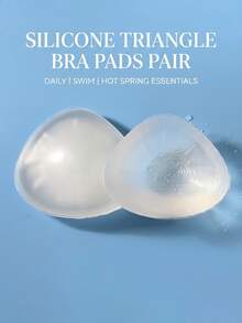 ANGDIE 1 Pair Silicone Transparent Triangle Breast Prosthesis, Artificial Silicone Breast Prosthesis Pads, Women's Post-Mastectomy Silicone Breast Prosthesis, One Pair - Clear - View 13