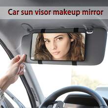 Portable Car Sun Visor Makeup Mirror - Adjustable Elastic Band, Car Rearview Mirror Assistant, Car Makeup Mirror | Unique Perfect Gift For Women | Car Accessories | Christmas Holiday Gift - A - View 3