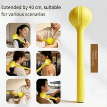 1PC Handheld Massage Hammer, Massage Paddle, Massage Stick, Handheld Massager For Neck, Back, Shoulder, Leg Percussion, Home Body Relaxation Massage Tool - Multicolor - View 4
