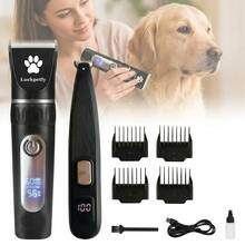 Classic Ceramic Blade Electric Pet Hair Clipper, High Speed High Power Low Noise Anti-Clogging With LCD Display, Grooming Kit For Dogs, Cats, Sheep, Horses And Other Pets - View 1