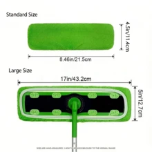 1/4pcs Reusable Microfiber Mop Pads, Dry & Wet Flat Mop Replacement Cloth, Durable & Washable, Easy Cleaning & Dusting, Suitable For Mopping, Sweeping, Hardwood Floors, Dry & Wet Wiping (Mop Not Included) - Upgraded - View 5