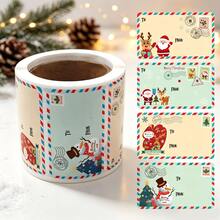 20/250/500pcs Christmas Gift Labels - Adhesive Holiday Decoration Tags Christmas Gift Decoration. - Multicolor - View 1