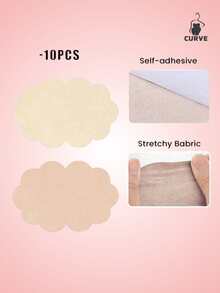 20pcs Women Plus Size Summer New Disposable Non-Woven Cloud-Shaped Anti-Chafing Thigh Pads, Invisible Seamless Comfortable Protection For Running, Fitness, Sports, Daily Commute - Multicolor - View 2