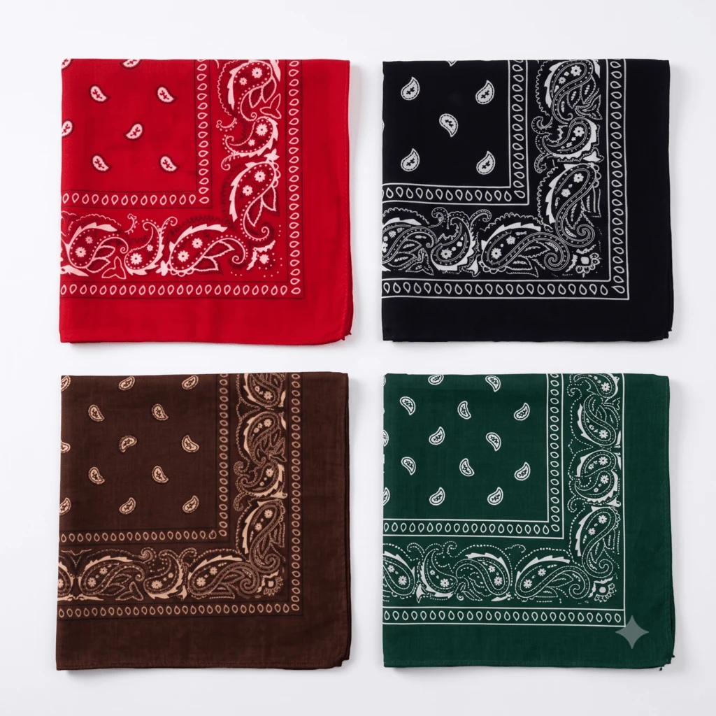 Premium Printed Bandana Scarf - Classic Style And Total Versatility - Kit Of 4 Units_VE.P.M.VER - View 1