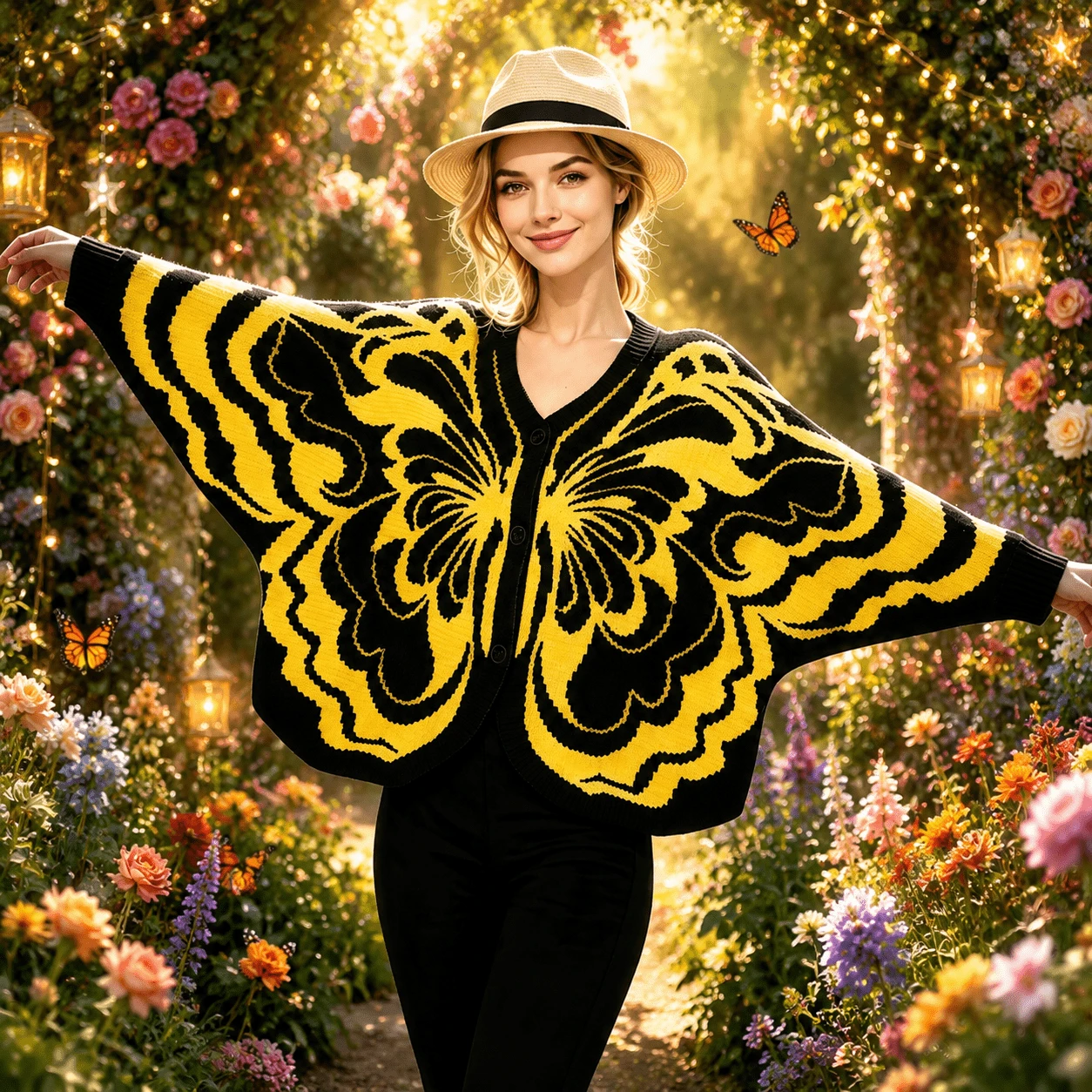 Butterfly Wing Cape Shawl For Women, Cosplay Costume Cape, Halloween Festival Party Wing-Shaped Shawl