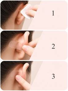48/24/12pcs Self-Adhesive Invisible Ear Corrective Patches, Beautify Ears, Elf Ear Patches, Invisible Ear Clips Corrector, Suitable For Cosplay And Outfit Matching, Comfortable Ear Lifting, Used For Makeup And Beauty, Free Gift, Travel Essential, Affordable Price - Multicolor - View 6