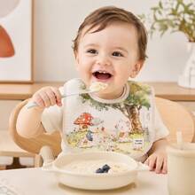 3pcs Cartoon U-Shaped Bibs Cotton Cartoon Animal Print Drool Bibs Baby Bibs - Multicolor - View 6