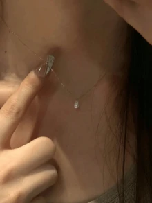 1pc Water Drop Necklace For Women, Suitable For Y2K Party Jewelry Necklace - Gold - View 6
