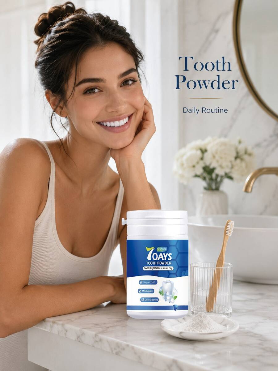 Polvo dental de limpieza profunda suave diario, fórmula suave para un aliento fresco duradero - Multicolor - Ver 1