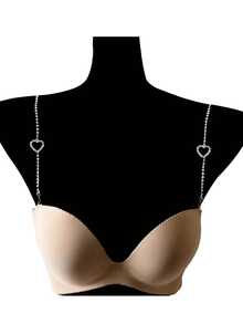 Elegant Minimalist Butterfly Body Chain, Stylish And Sexy Invisible Off-The-Shoulder Strap Jewelry, Adjustable Rhinestone Shoulder Chain Accessories - Multicolor - View 8