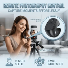 Smart Ring Remote, Bluetooth Page Turner For Reading Apps, Video Scroller, Music Controller, Camera Shutter, Like Button And Volume Control, Built-In 30mAh Battery - View 11