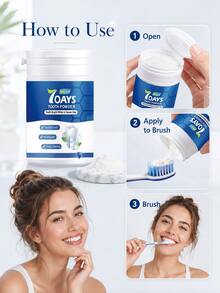Polvo dental de limpieza profunda suave diario, fórmula suave para un aliento fresco duradero - Multicolor - Ver 2