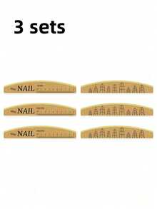 25件/10/5/3/1-100/180 可水洗耐磨刻度指甲锉，雙面海綿指甲緩衝塊，用於指甲修形與拋光，Y2K手工加厚刻度指甲锉，不掉毛海綿緩衝，耐用修形拋光指甲锉，雙面指甲锉，隨機款式與顏色 - 彩色 - 查看 17