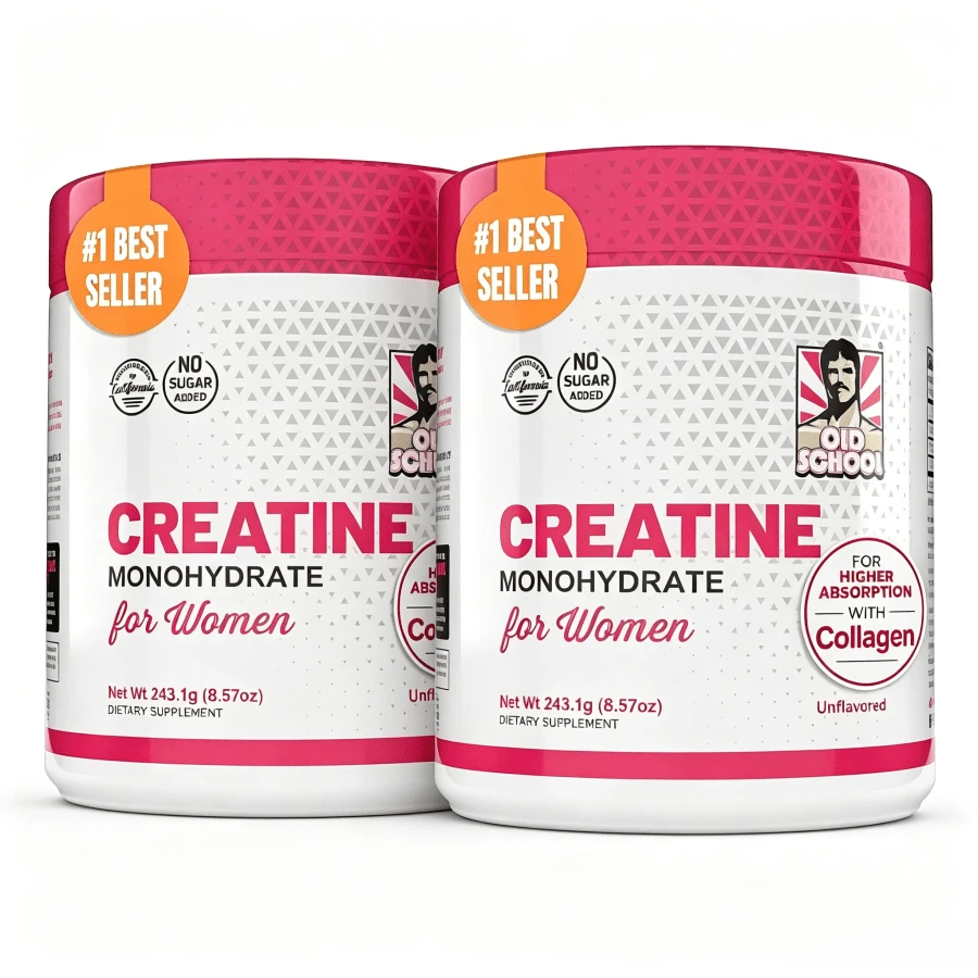 Creatine For Women – 5000mg Micronized Creatine Monohydrate With 2000mg Collagen + 1g BCAA 2:1:1 | Muscle Recovery, Strength & Glute Support | No Fillers, Natural Lemonade Flavor, Made In USA - 2PCS - 查看 1