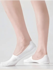 1/3/6/10/15/20 Pairs Women's Summer Ice Silk Invisible Socks, Candy Color Thin Non-Slip Daily High Heel Socks, Halloween Christmas Gift - Multicolor - View 7