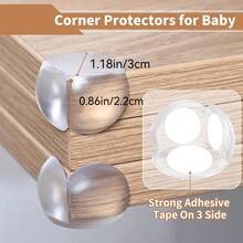 2/6/8pcs Anti-Collision Silicone Table Corner Protectors, Transparent Furniture Edge Guards, Used To Cover Sharp Furniture And Table Edges, Convenient And Protective Covers - Regular Model - View 6