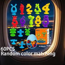 Cute Number/Letter Design, Color Recognition, Letter Recognition, Number Recognition, Window Travel Stress Relief Toy, Perfect Gift For Boys And Girls, Early Education Puzzle Toy For Kids - 15pcs/26pcs/41pcs/60pcs/Set - Multicolor - View 11