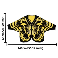 Butterfly Wing Cape Shawl For Women, Cosplay Costume Cape, Halloween Festival Party Wing-Shaped Shawl - View 7