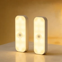 VOLACI 2/4/8pcs Motion Sensor Magnetic LED Night Light, Wireless Wall Lamp, Under Cabinet Lighting, Suitable For Home Bedroom, Hallway, Closet, USB Rechargeable, Long Battery Life - Multicolor - View 16
