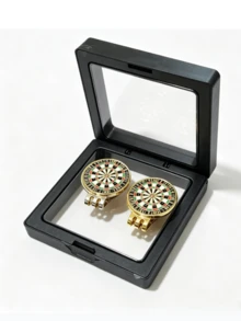 1/2 Golf Ball Markers With Gift Box And Hat Clip, Neutral Golf Accessories, Perfect Gift For Golfers On Thanksgiving And Christmas - Multicolor - View 12